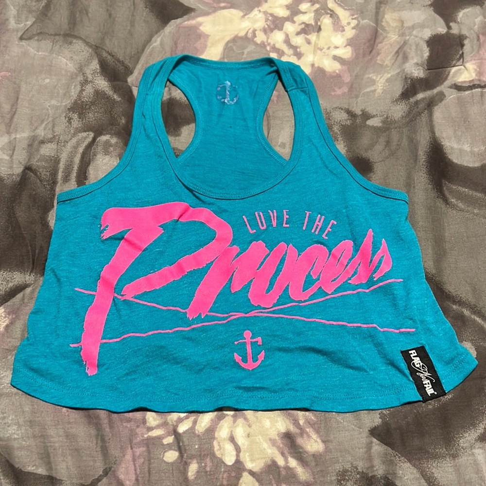 Flag Nor Fail Love the Process crop tank